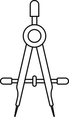 Creative icon for geometric element is compass.