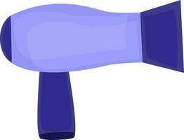 Vector illustration of hair dryer made with purple color.
