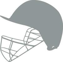Illustration of cricket helmet. vector