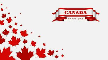 Canada day, Canada Country flag and symbols National Canada day Background fireworks vector