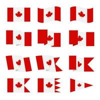 Canadá día, Canadá país bandera y símbolos nacional Canadá día antecedentes fuegos artificiales vector