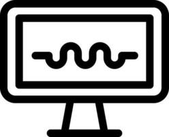 Graphic tool in computer screen flat icon. vector