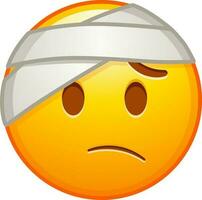 Big set of yellow emoji. Funny emoticons faces with facial expressions. vector