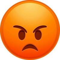 Big set of yellow emoji. Funny emoticons faces with facial expressions. vector