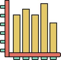 Infographic element, graph or bar chart icon. vector