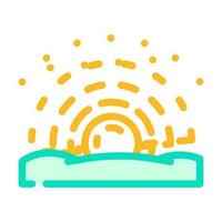 bright sunrise sun summer sunlight color icon vector illustration