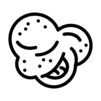 popcorn white tasty line icon vector illustration