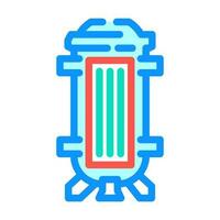 reactor vessel nuclear energy color icon vector illustration