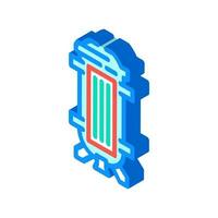 reactor vessel nuclear energy isometric icon vector illustration