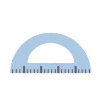 Lineal Illustration von Schule Ausrüstung png