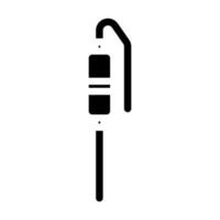 thermistor electronic component glyph icon vector illustration