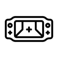 tablet gaming line icon vector illustration