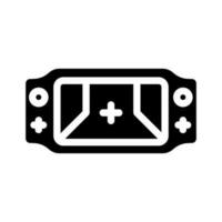 tablet gaming glyph icon vector illustration