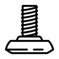 glide furniture hardware fitting line icon vector illustration