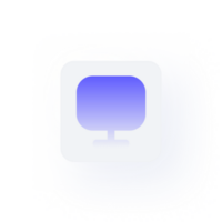 White Neumorphism button icon desktop png