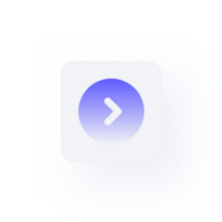 White Neumorphism button icon chevron circle right png