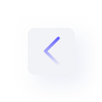 White Neumorphism button icon chevron left png