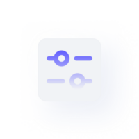 White Neumorphism button icon sliders h png