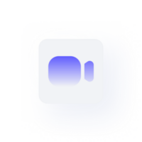 neumorphism button icon video png