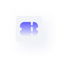 White Neumorphism button icon coupon png