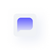 White Neumorphism button icon comment png
