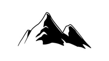 mountain icon vector, illustration silhouette peak logo vector