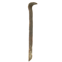 rusty crowbar isolated on transparent png