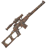 3d Renderização do Franco atirador rifle png