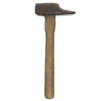 3D Rendering Of Old Hammer png