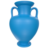 Blau Vase isoliert auf transparent png