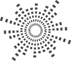 cirkel ljud Vinka. cirkulär musik audio runda. radiell grafisk av röst. abstrakt utjämnare. symbol av vågform brista strålar png