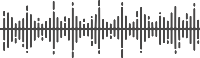 Klang Welle von Musik- Stimme und Radio. Frequenz Wellenform Linie. abstrakt Grafik Equalizer Illustration. Digital Muster. png