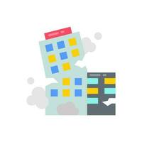 Structural Collapse icon in vector. Illustration vector