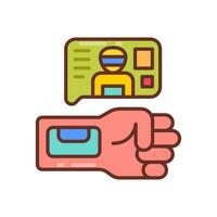 Internet of Nanothings icon in vector. Illustration vector