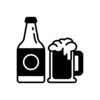 cerveza icono en vector. ilustración vector