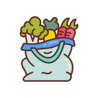 Vegetables icon in vector. Illustration vector