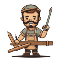 Carpenter and wood work png