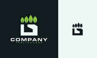 fist leaf logo vector