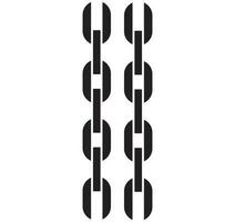 Chains icon set. Set of chain icon. vector