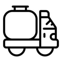 Refuel lpg truck icon outline vector. Business energy vector