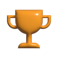 Trophäe 3D-Symbol png