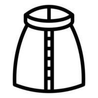 Tulle skirt icon outline vector. Fabric clothing vector