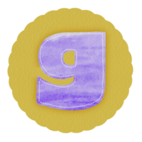 g alfabeto elemento transparente png