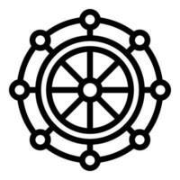Creative circle icon outline vector. Sad problem vector