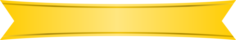 ribbon illustration with gold stripe. free png