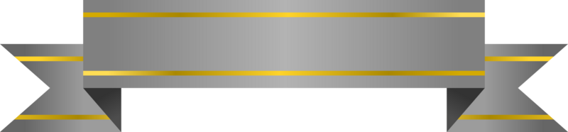 ribbon illustration with gold stripe. free png