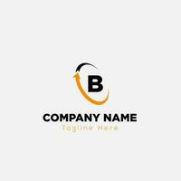 Abstract B letter modern initial lettermarks logo design vector