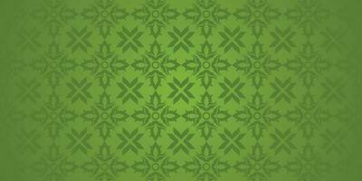 arabic motif green pattern background vector