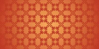 Arabic motif yellow pattern background vector