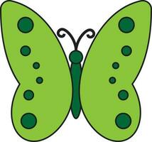 Character of a butterfly. vector